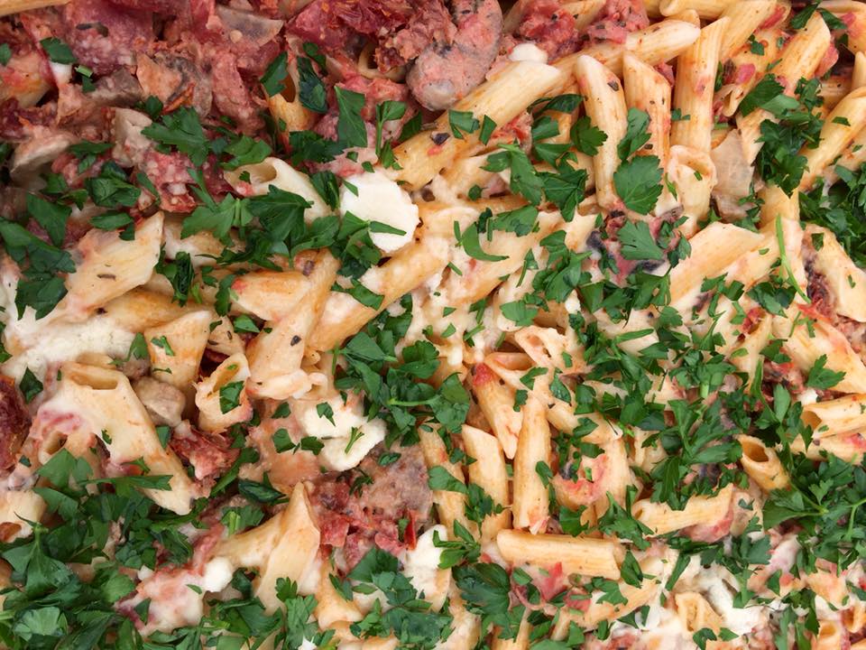 Pasta with Sundried Tomatoes and Rosemary