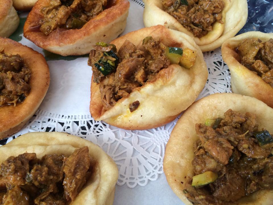 Spiced Pork in Indian Fry Bread